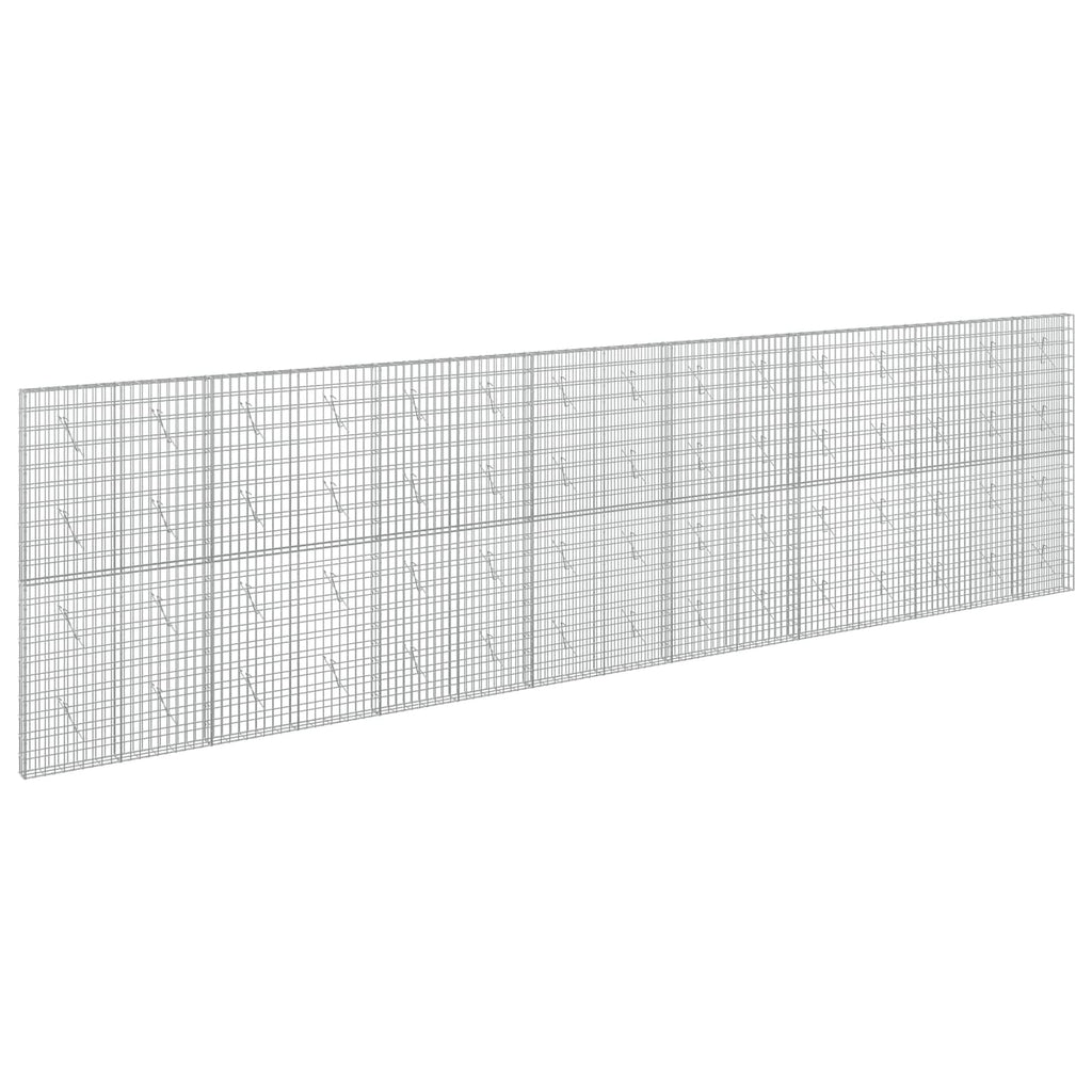 vidaXL Gabion z drutem 5 mm i siatką 5x10 cm 750x10x200 cm