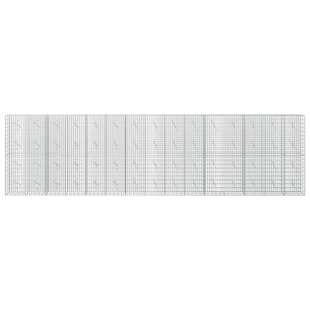vidaXL Gabion z drutem 5 mm i siatką 5x10 cm 750x10x200 cm