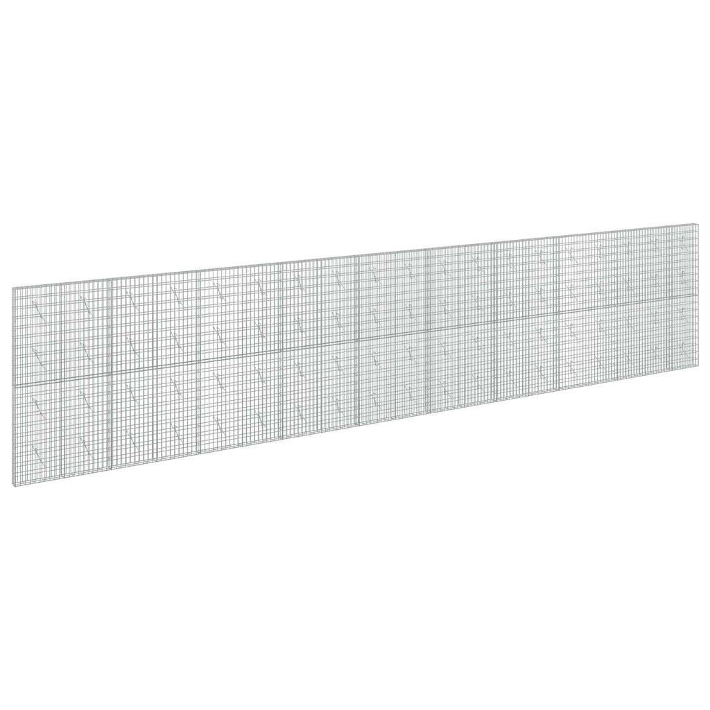 vidaXL Gabion z drutem 5 mm i siatką 5x10 cm 950x10x200 cm