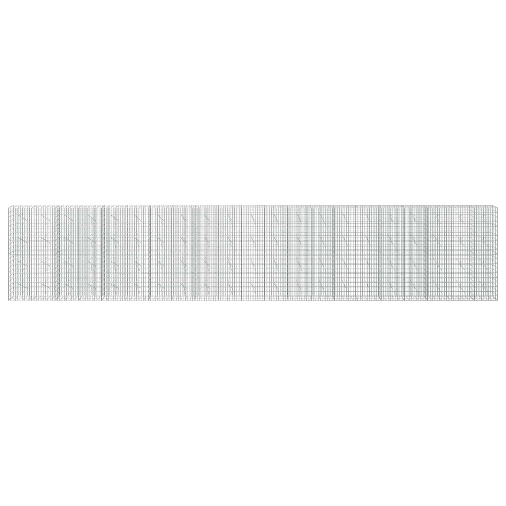 vidaXL Gabion z drutem 5 mm i siatką 5x10 cm 1050x10x200 cm