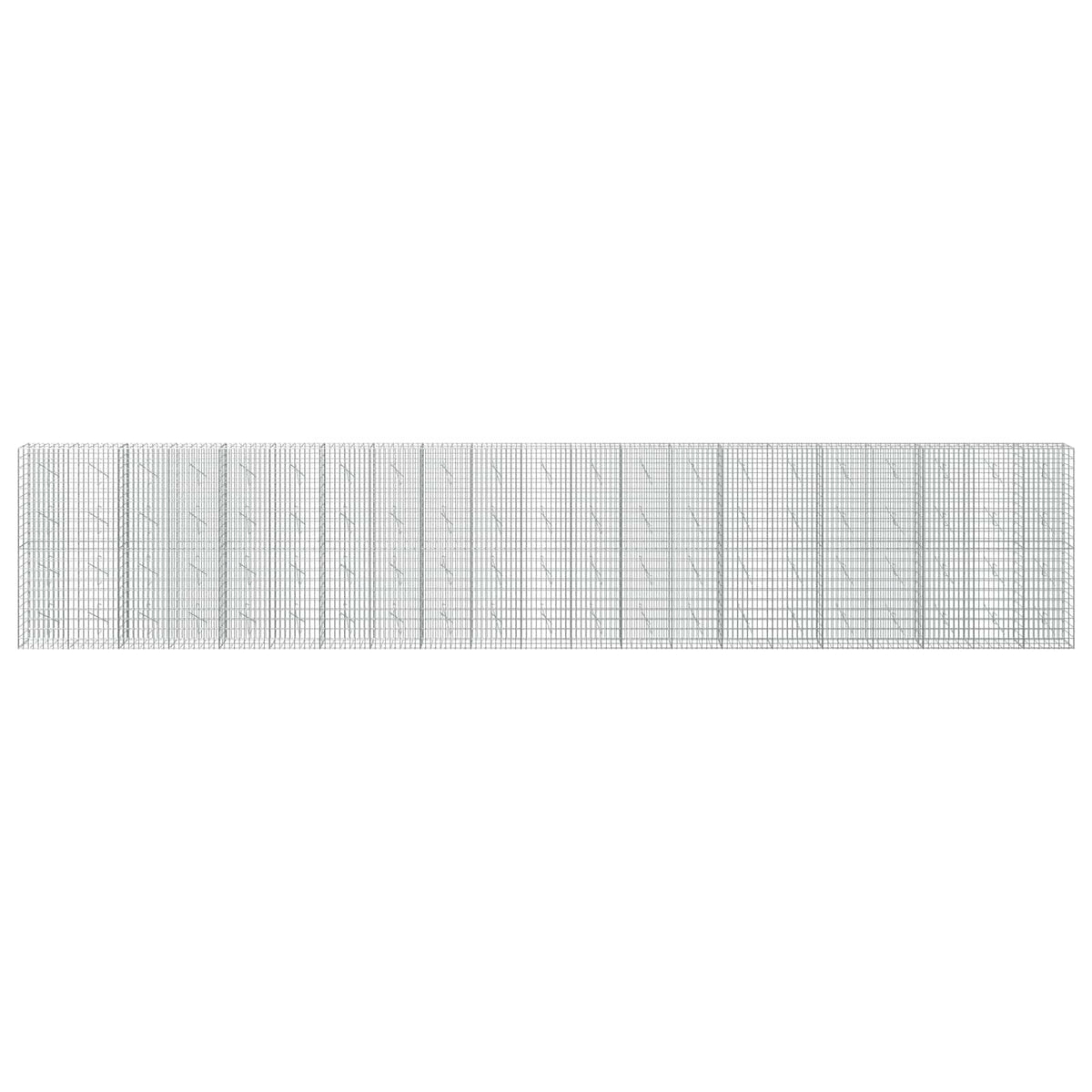vidaXL Gabion z drutem 5 mm i siatką 5x10 cm 1050x10x200 cm