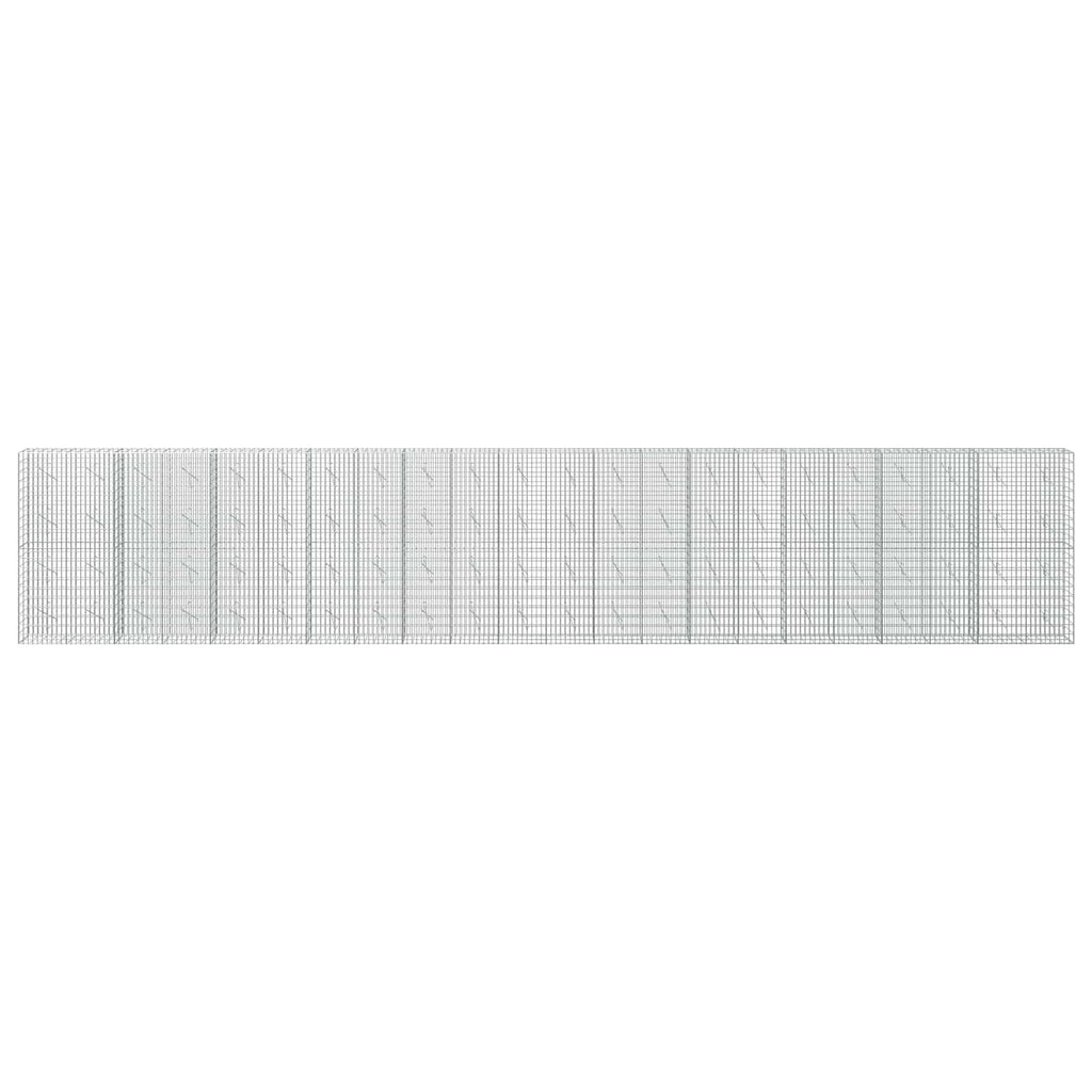 vidaXL Gabion z drutem 5 mm i siatką 5x10 cm 1100x10x200 cm