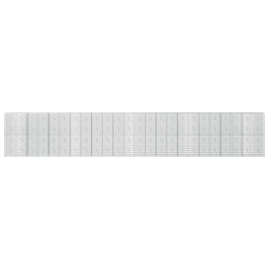 vidaXL Gabion z drutem 5 mm i siatką 5x10 cm 1200x10x200 cm