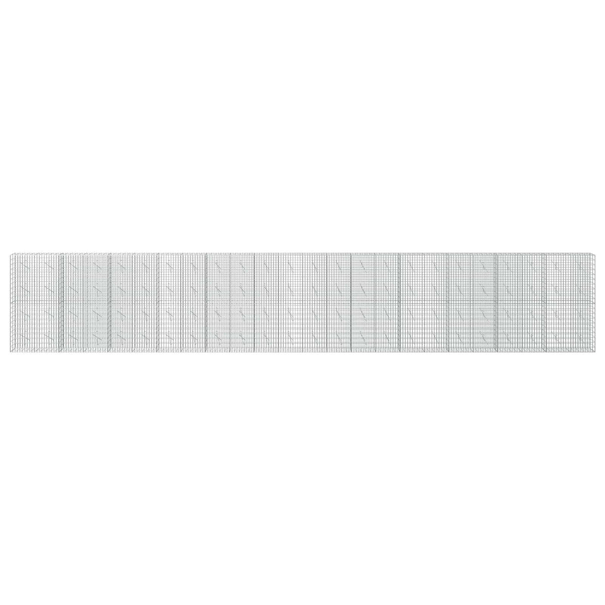 vidaXL Gabion z drutem 5 mm i siatką 5x10 cm 1200x10x200 cm