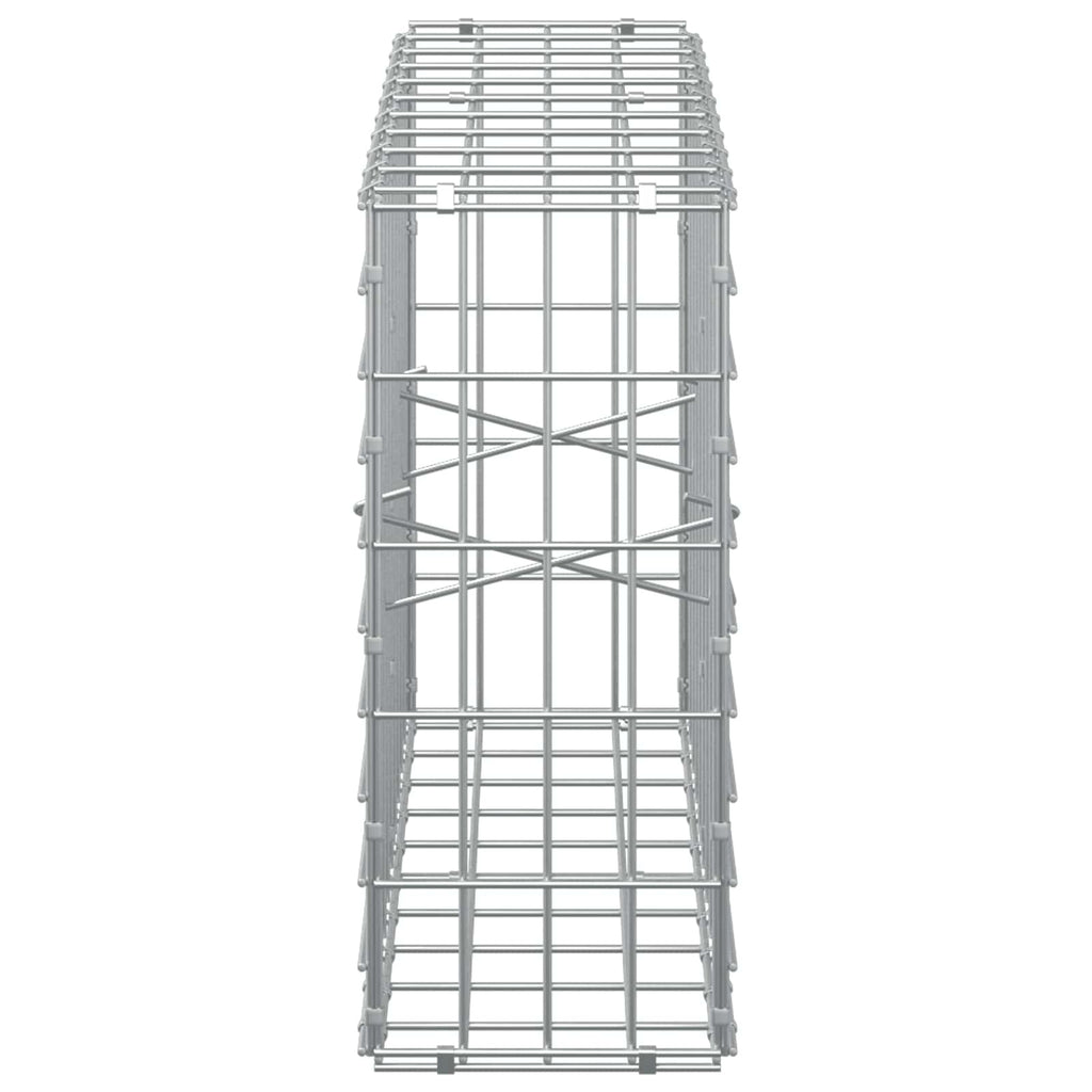 vidaXL Gabion z drutem 5 mm i siatką 5x10 cm 100x20x50 cm