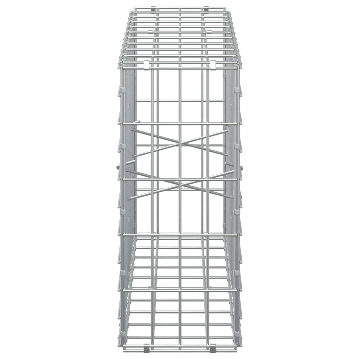 vidaXL Gabion z drutem 5 mm i siatką 5x10 cm 100x20x50 cm