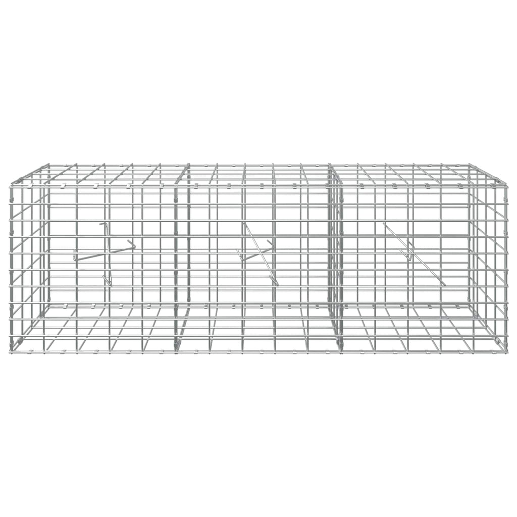 vidaXL Gabion z drutem 5 mm i siatką 5x10 cm 150x20x50 cm