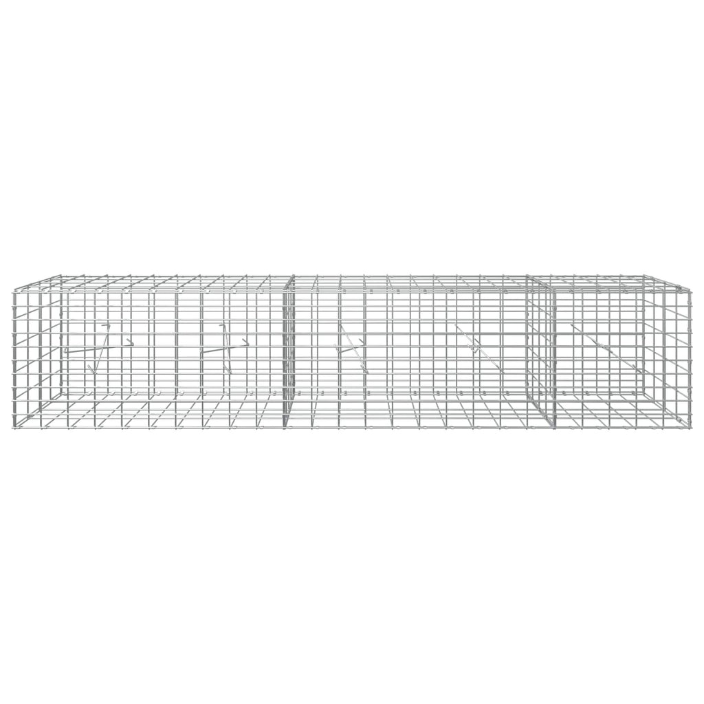 vidaXL Gabion z drutem 5 mm i siatką 5x10 cm 250x20x50 cm