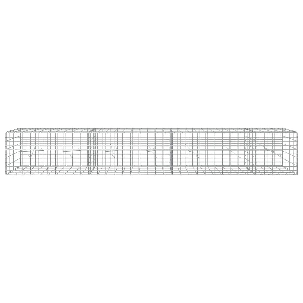 vidaXL Gabion z drutem 5 mm i siatką 5x10 cm 350x20x50 cm