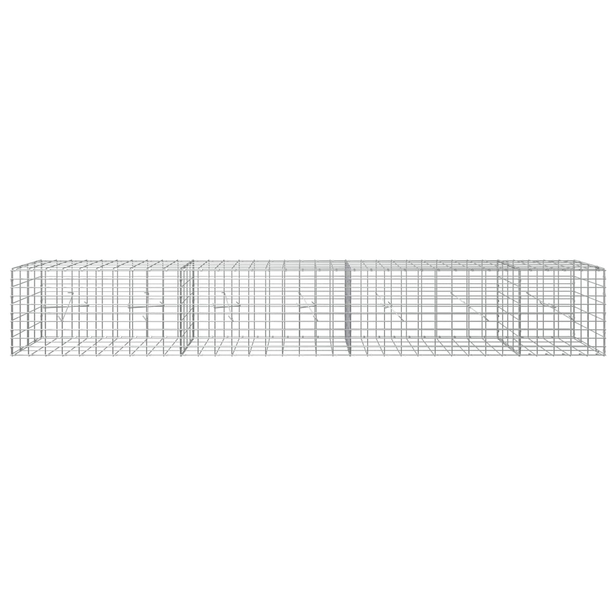 vidaXL Gabion z drutem 5 mm i siatką 5x10 cm 350x20x50 cm