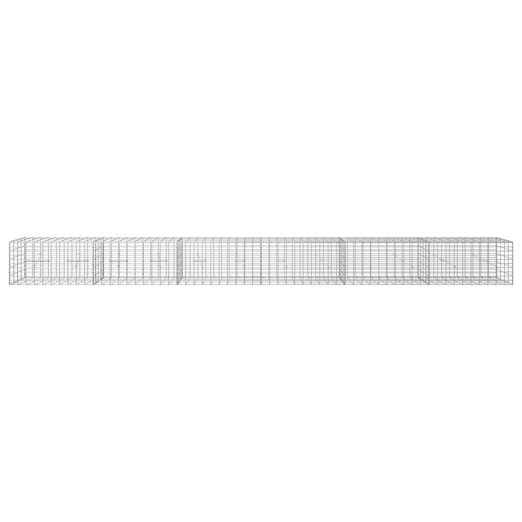 vidaXL Gabion z drutem 5 mm i siatką 5x10 cm 600x20x50 cm