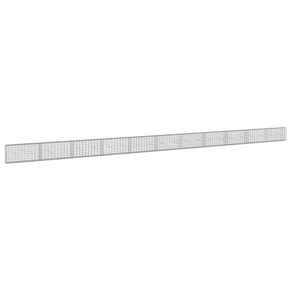 vidaXL Gabion z drutem 5 mm i siatką 5x10 cm 1100x20x50 cm