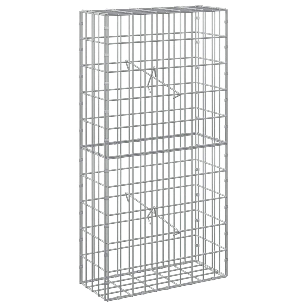 vidaXL Gabion z drutem 5 mm i siatką 5x10 cm 50x20x100 cm