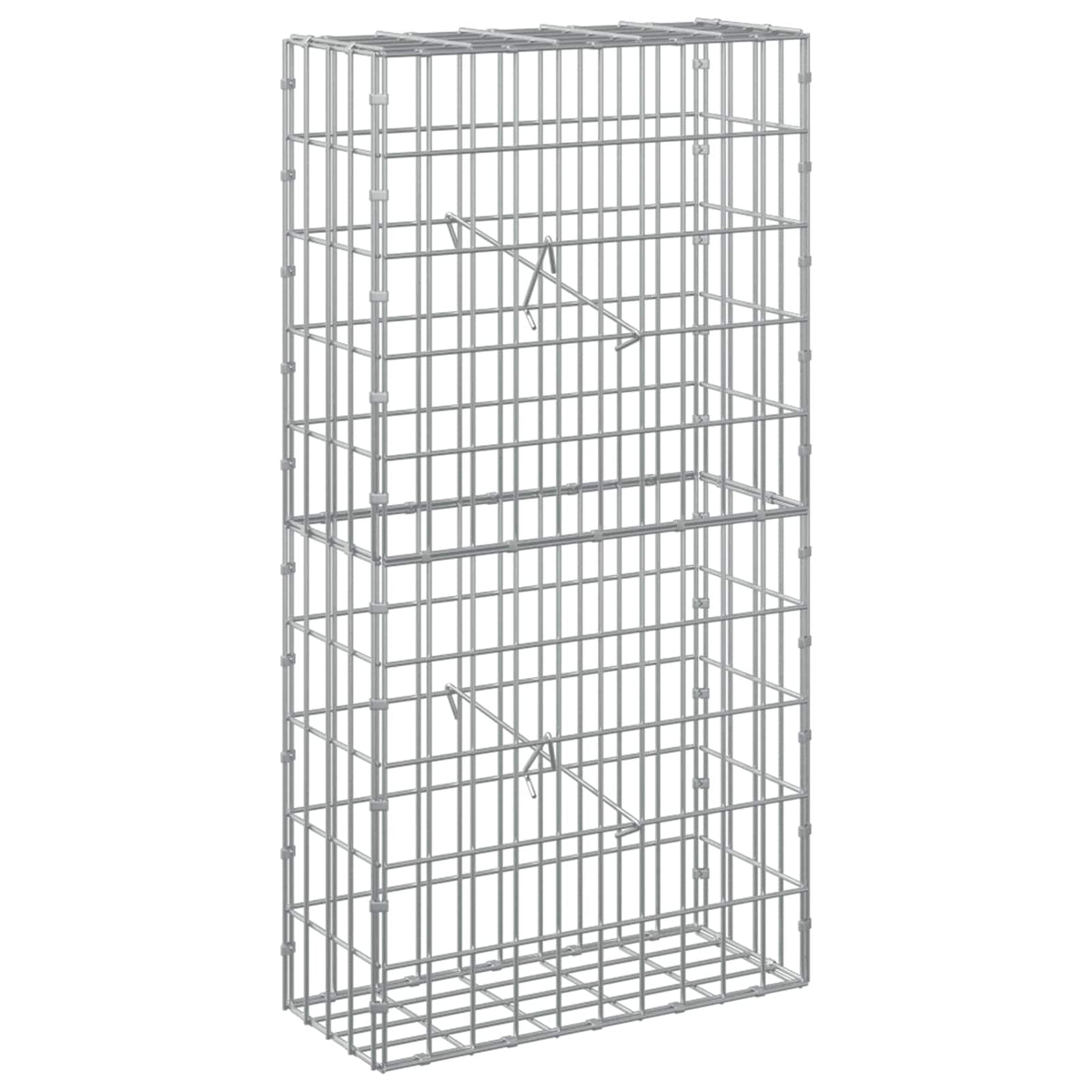 vidaXL Gabion z drutem 5 mm i siatką 5x10 cm 50x20x100 cm