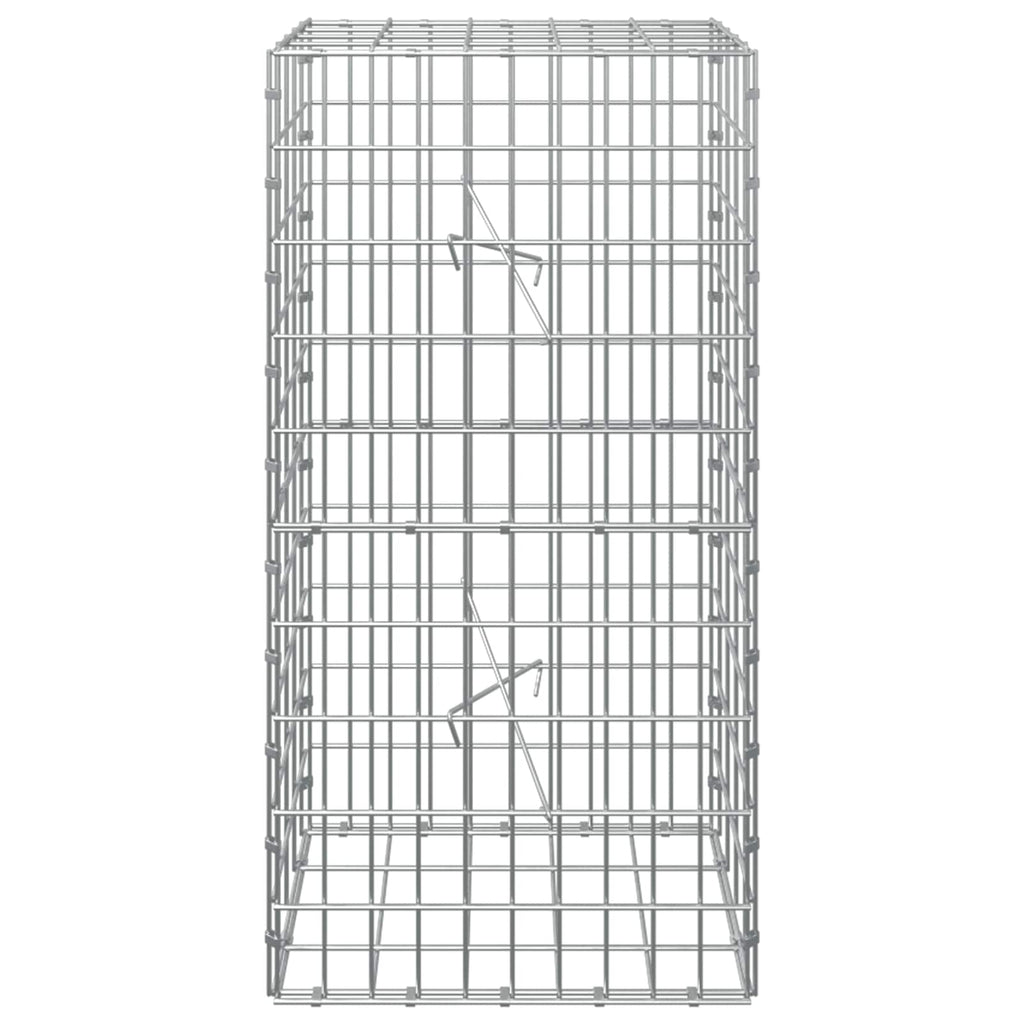 vidaXL Gabion z drutem 5 mm i siatką 5x10 cm 50x20x100 cm