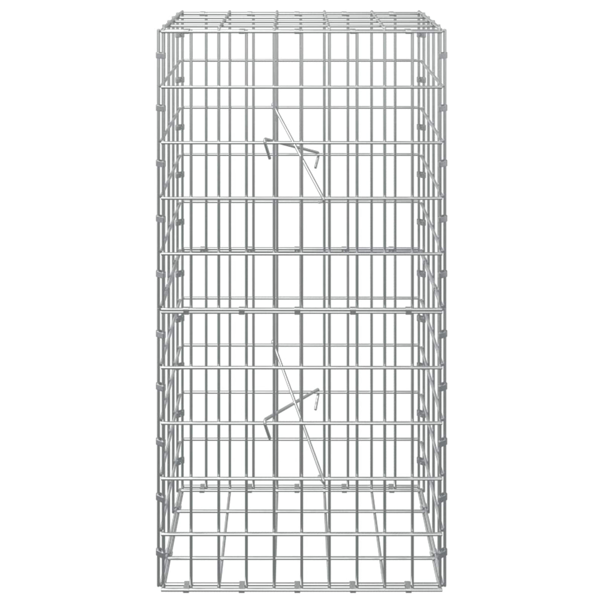 vidaXL Gabion z drutem 5 mm i siatką 5x10 cm 50x20x100 cm
