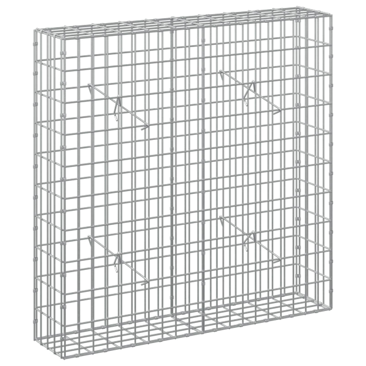 vidaXL Gabion z drutem 5 mm i siatką 5x10 cm 100x20x100 cm