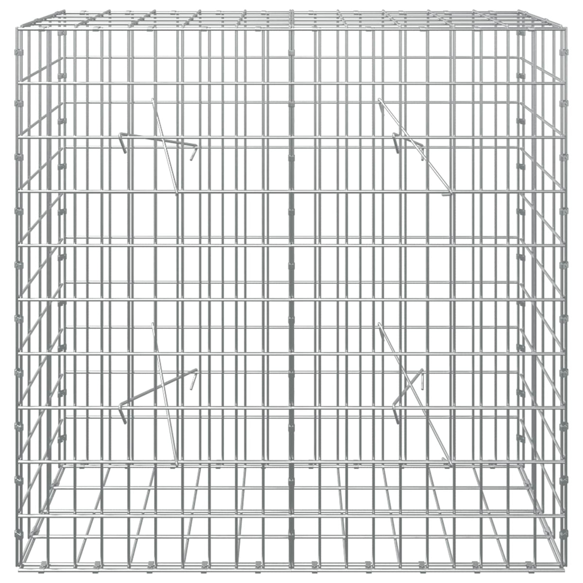 vidaXL Gabion z drutem 5 mm i siatką 5x10 cm 100x20x100 cm