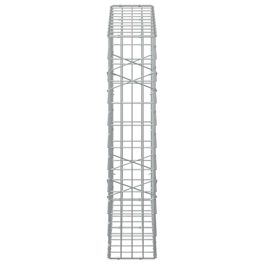vidaXL Gabion z drutem 5 mm i siatką 5x10 cm 100x20x100 cm