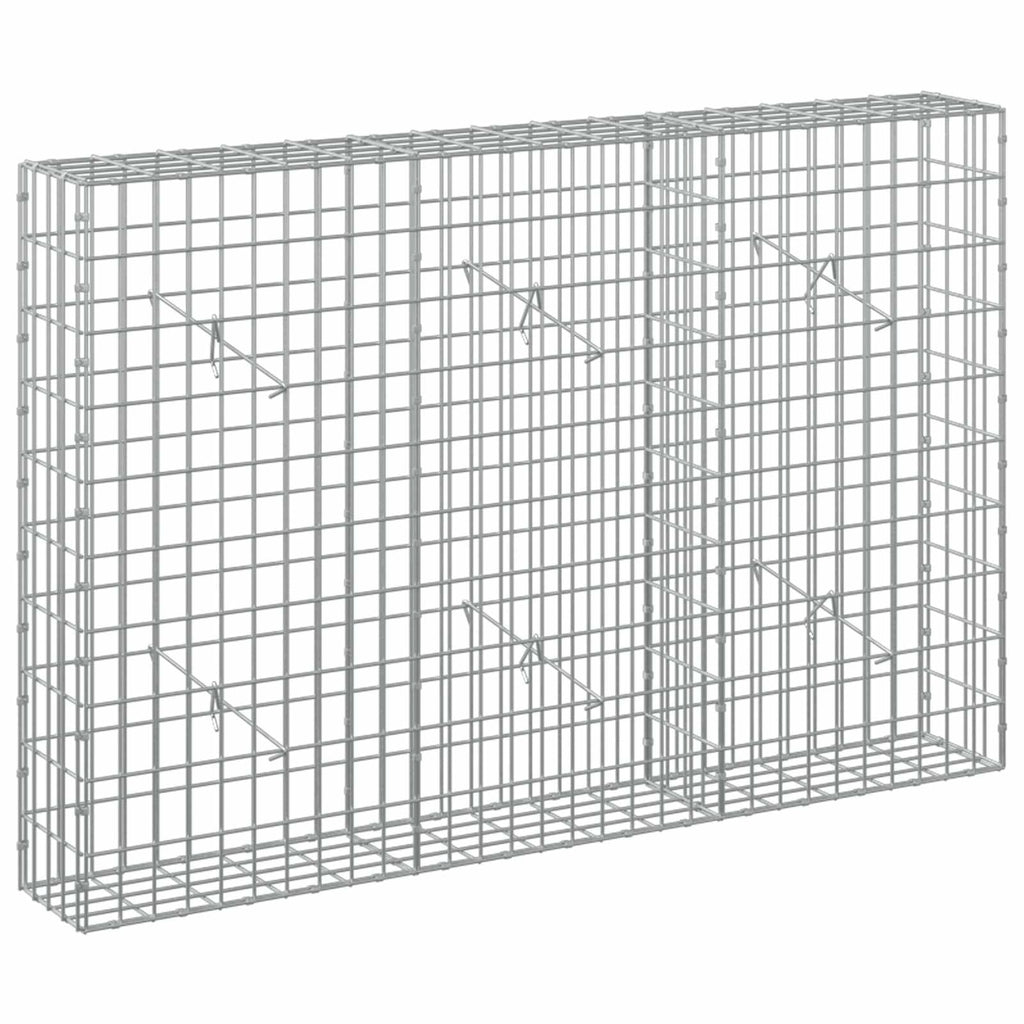 vidaXL Gabion z drutem 5 mm i siatką 5x10 cm 150x20x100 cm