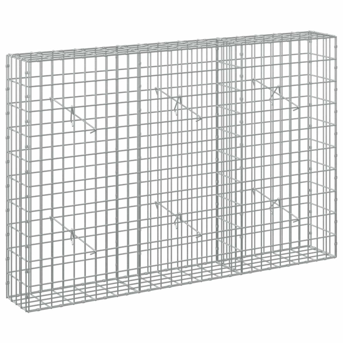 vidaXL Gabion z drutem 5 mm i siatką 5x10 cm 150x20x100 cm