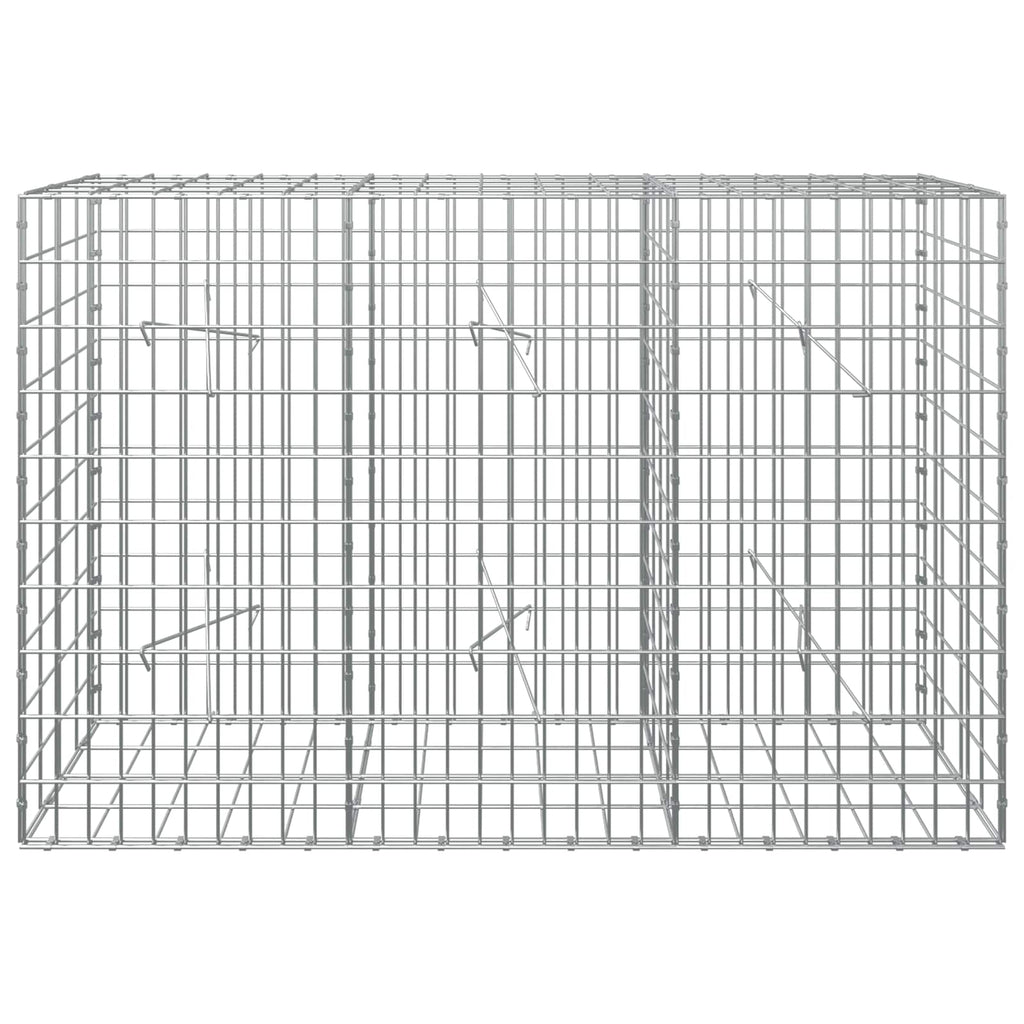 vidaXL Gabion z drutem 5 mm i siatką 5x10 cm 150x20x100 cm