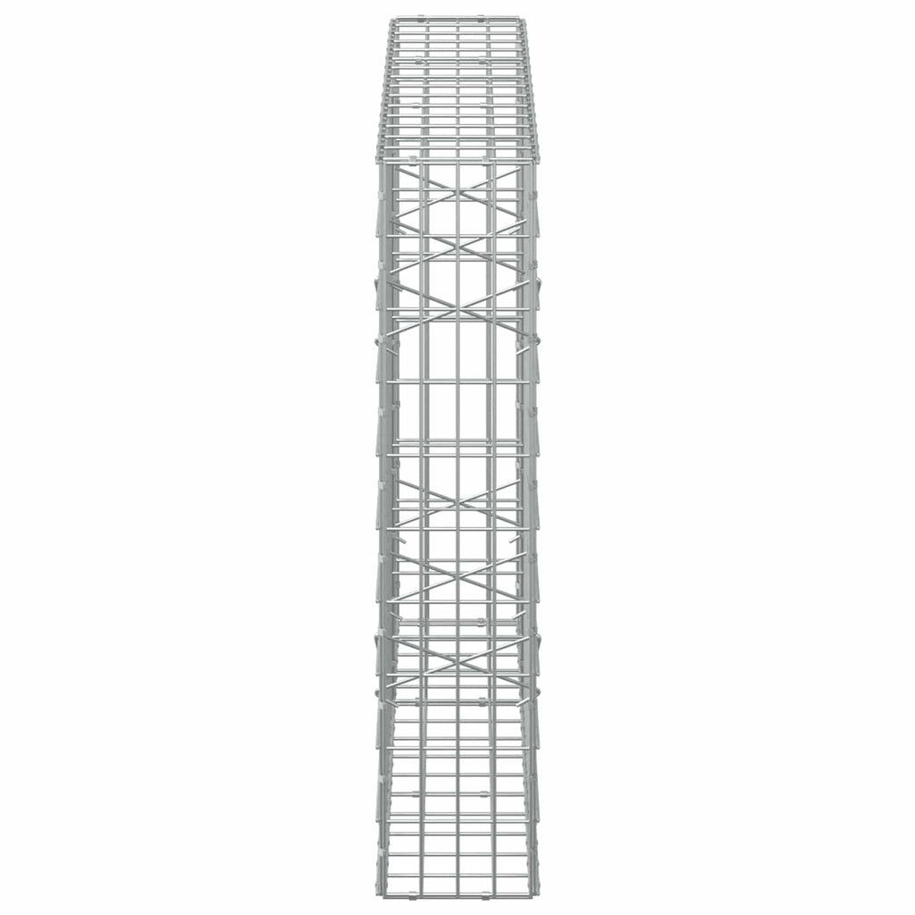 vidaXL Gabion z drutem 5 mm i siatką 5x10 cm 150x20x100 cm
