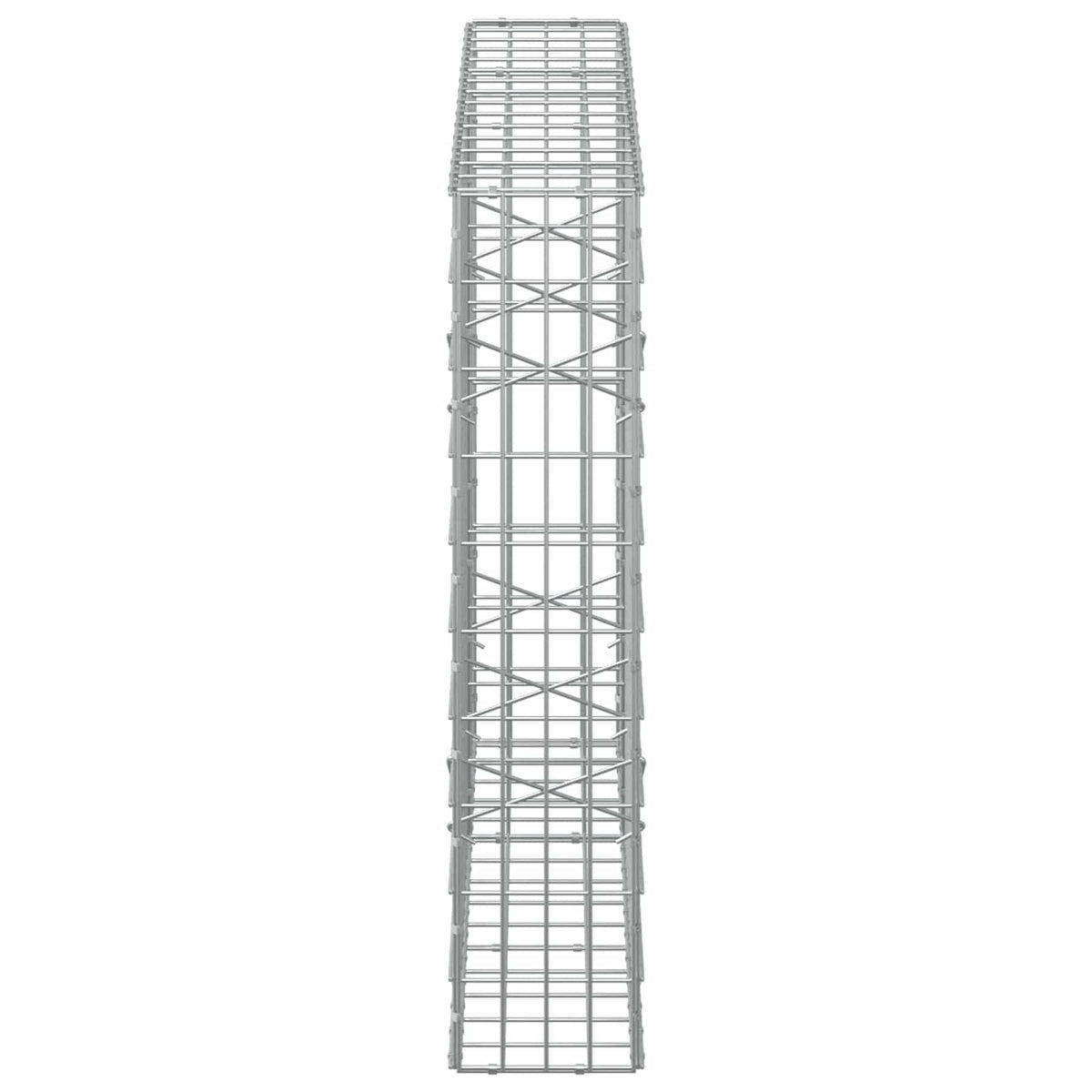 vidaXL Gabion z drutem 5 mm i siatką 5x10 cm 150x20x100 cm