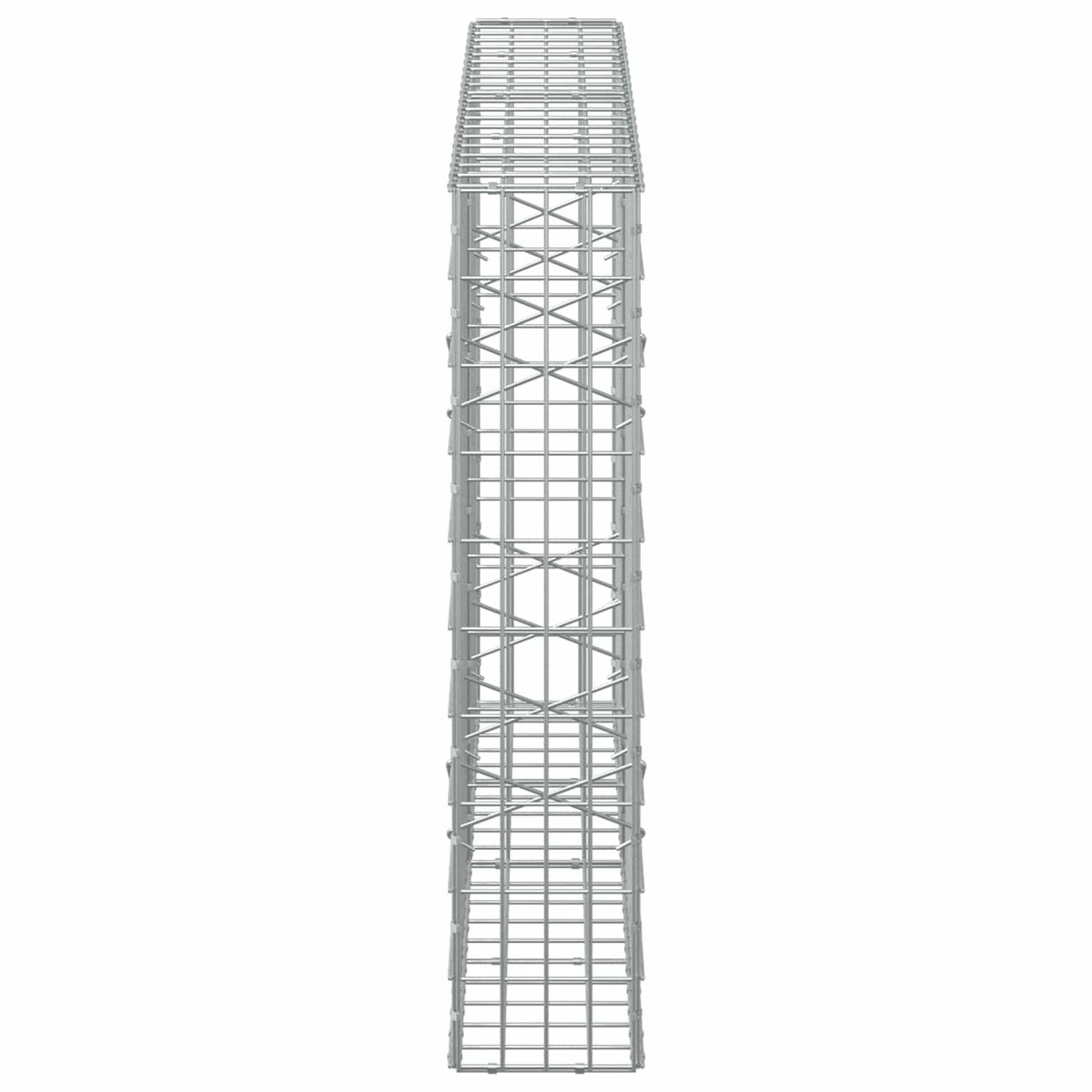 vidaXL Gabion z drutem 5 mm i siatką 5x10 cm 200x20x100 cm