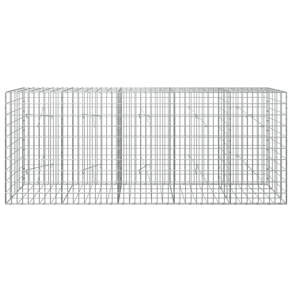 vidaXL Gabion z drutem 5 mm i siatką 5x10 cm 250x20x100 cm