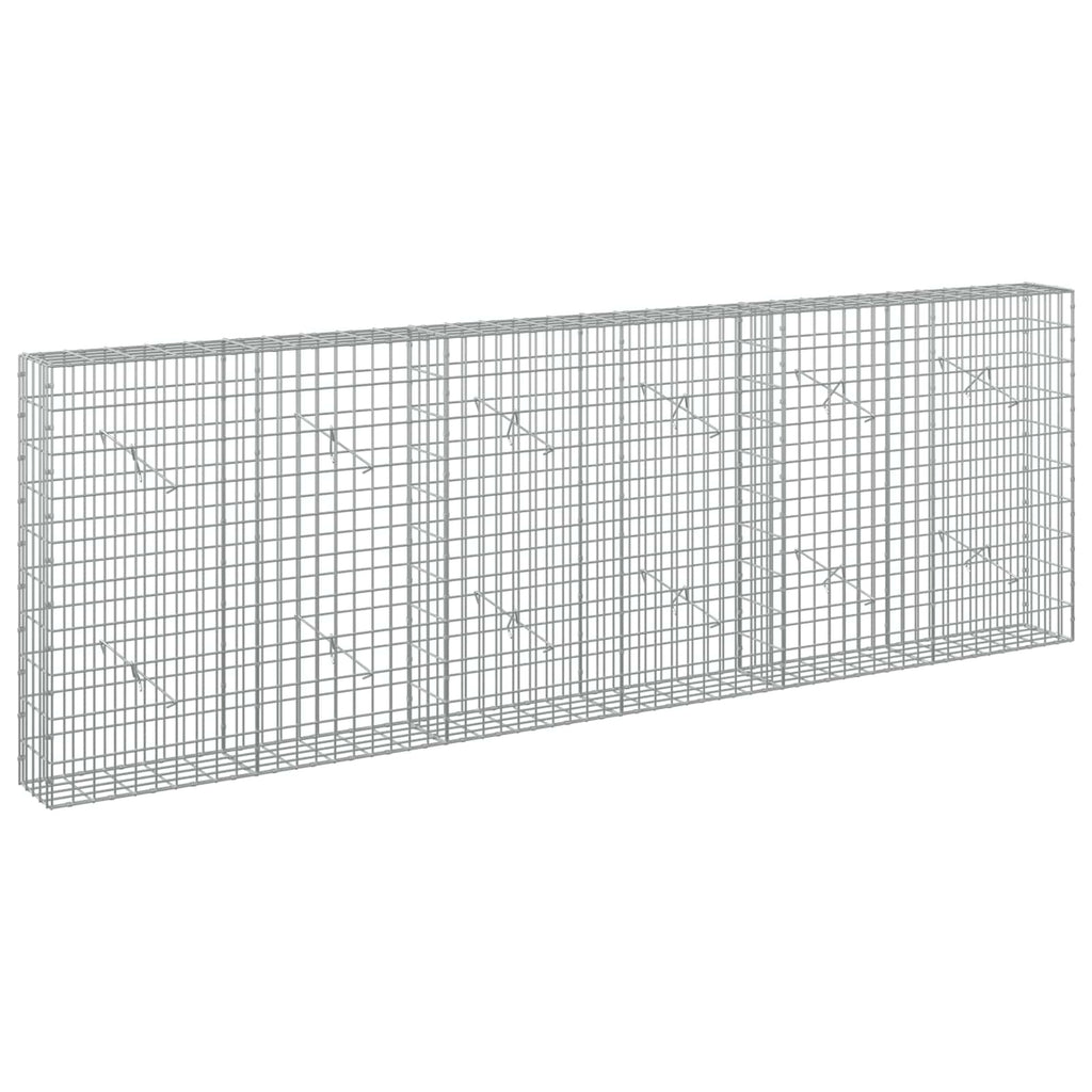 vidaXL Gabion z drutem 5 mm i siatką 5x10 cm 300x20x100 cm