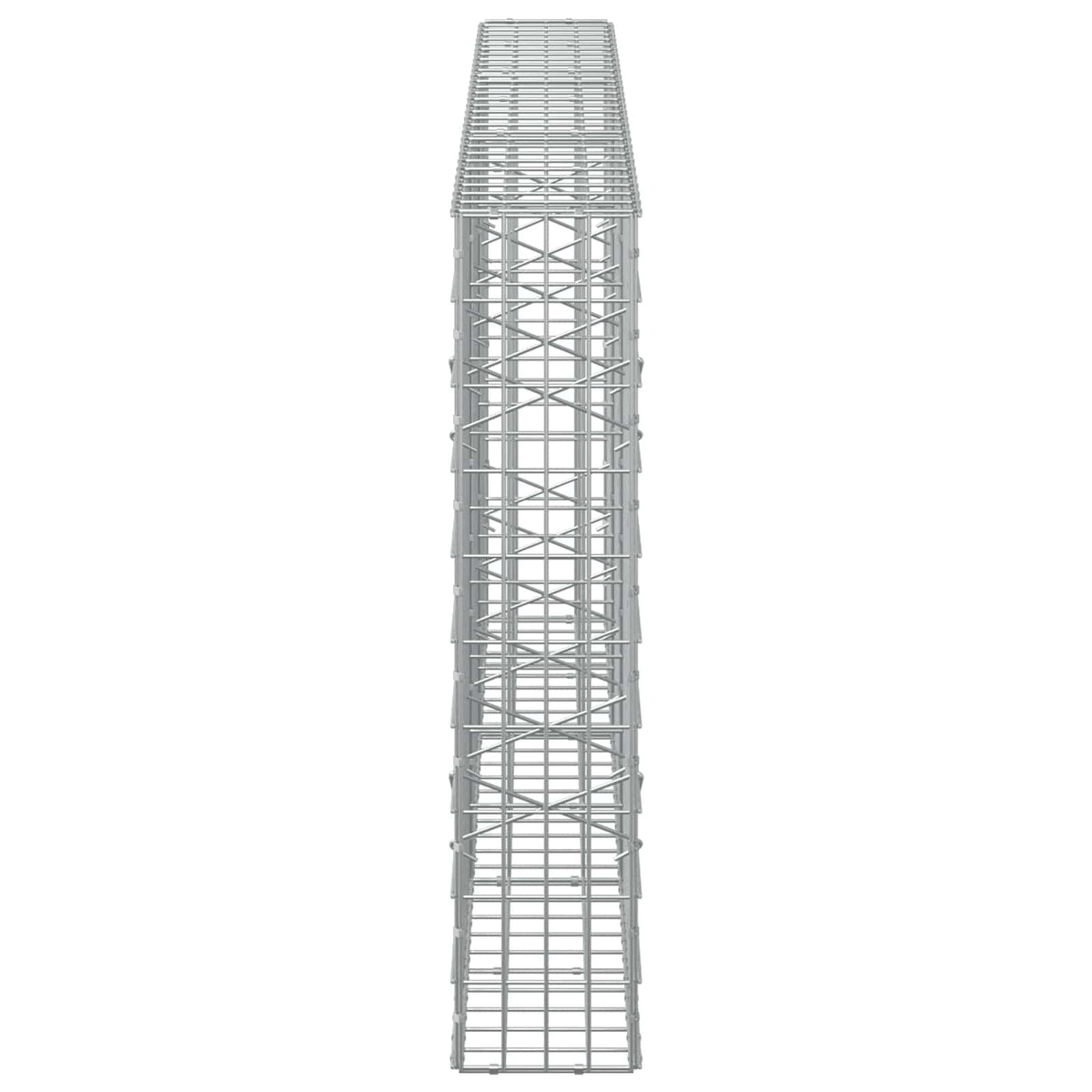 vidaXL Gabion z drutem 5 mm i siatką 5x10 cm 300x20x100 cm