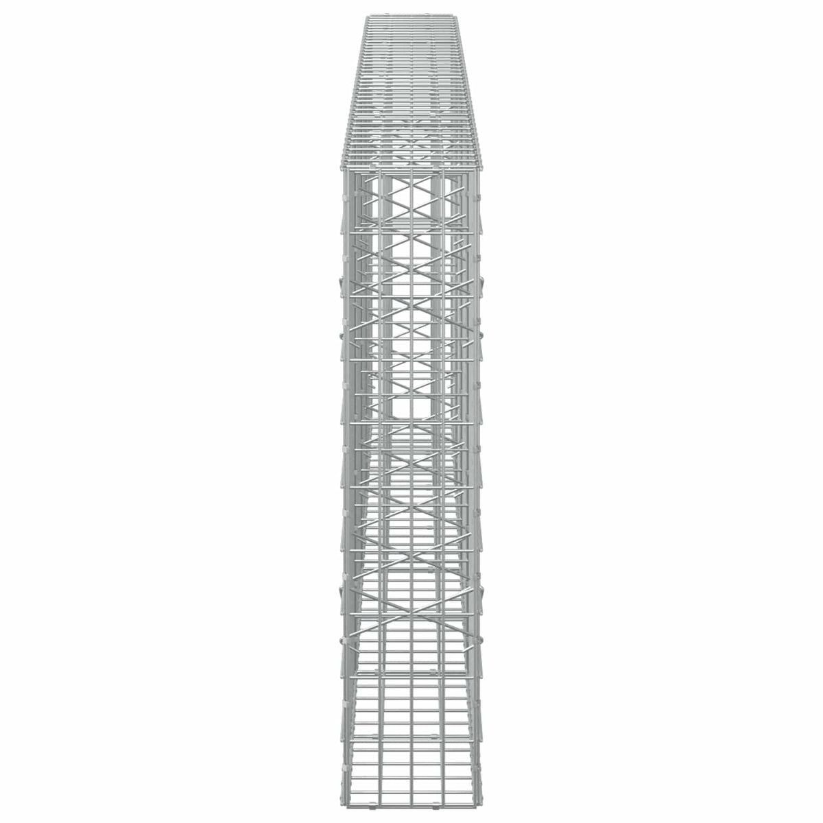 vidaXL Gabion z drutem 5 mm i siatką 5x10 cm 400x20x100 cm