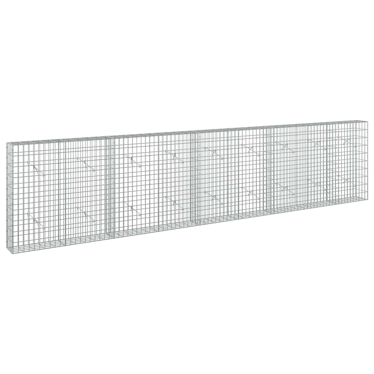 vidaXL Gabion z drutem 5 mm i siatką 5x10 cm 450x20x100 cm
