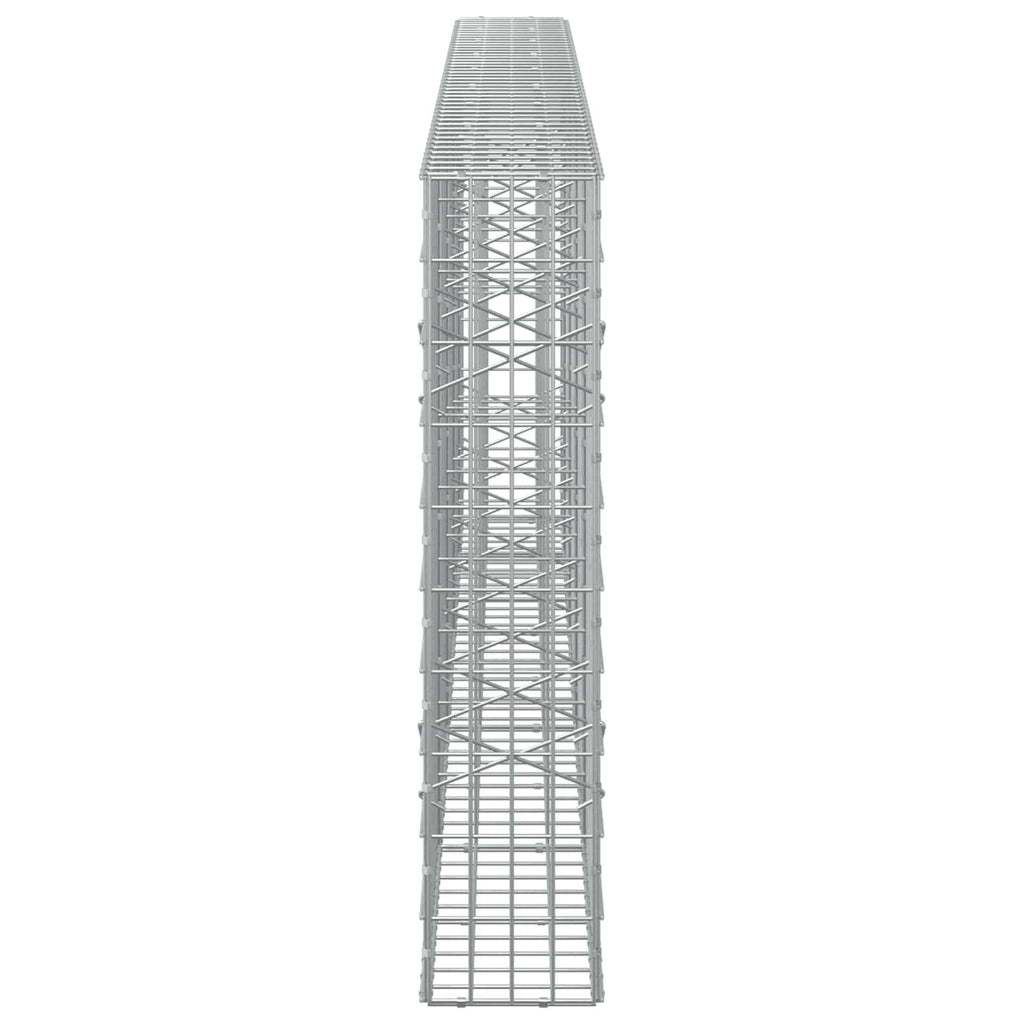 vidaXL Gabion z drutem 5 mm i siatką 5x10 cm 450x20x100 cm