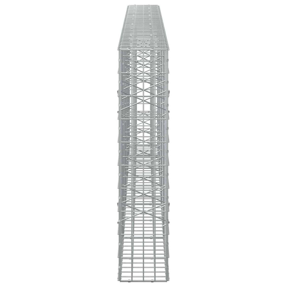 vidaXL Gabion z drutem 5 mm i siatką 5x10 cm 450x20x100 cm
