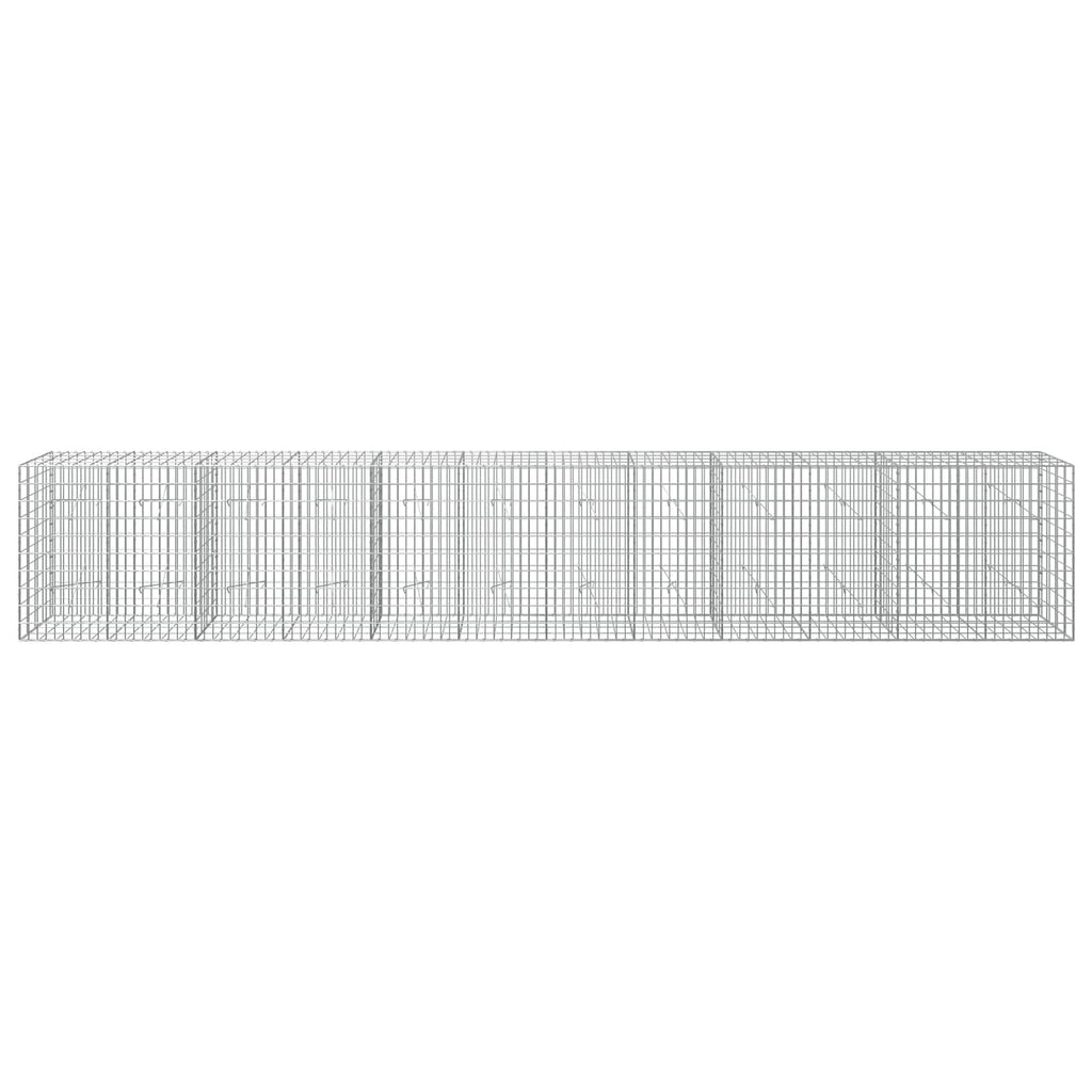 vidaXL Gabion z drutem 5 mm i siatką 5x10 cm 600x20x100 cm