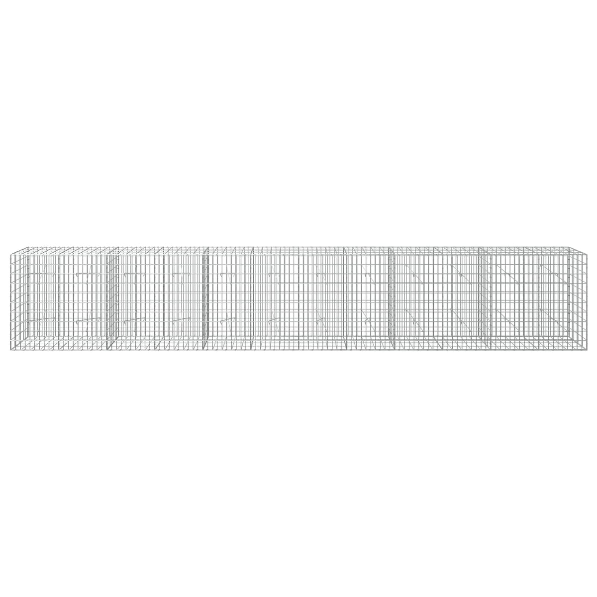 vidaXL Gabion z drutem 5 mm i siatką 5x10 cm 600x20x100 cm