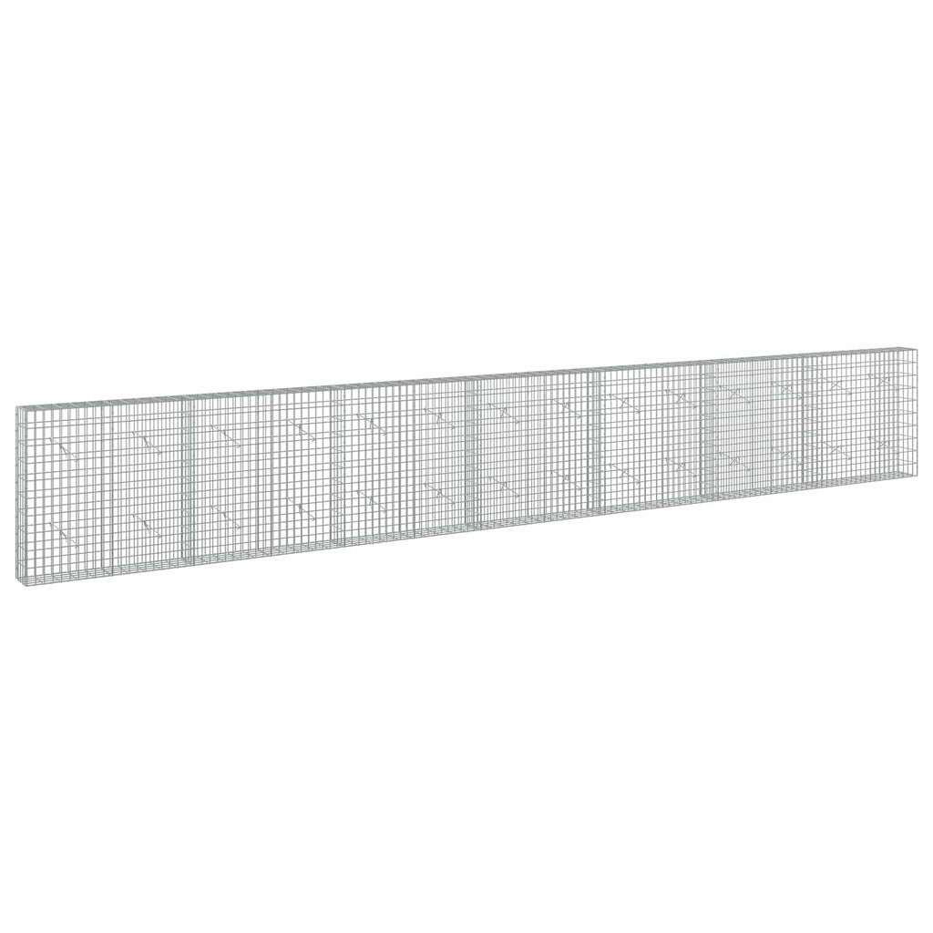 vidaXL Gabion z drutem 5 mm i siatką 5x10 cm 700x20x100 cm