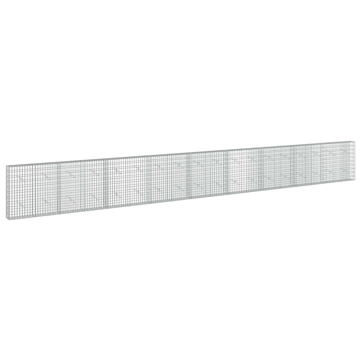 vidaXL Gabion z drutem 5 mm i siatką 5x10 cm 900x20x100 cm