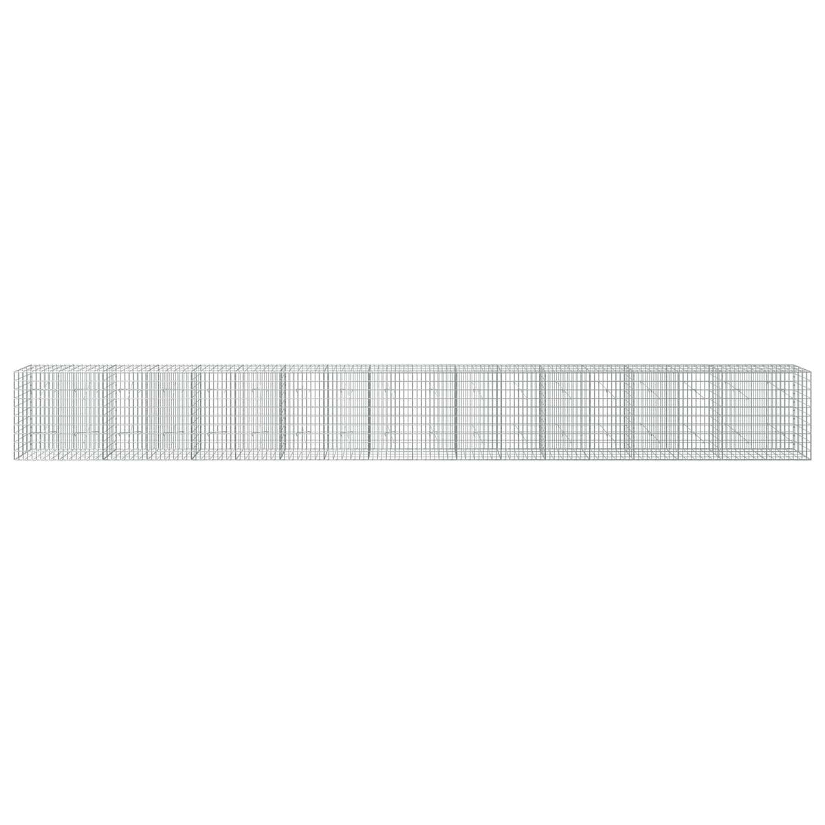 vidaXL Gabion z drutem 5 mm i siatką 5x10 cm 900x20x100 cm
