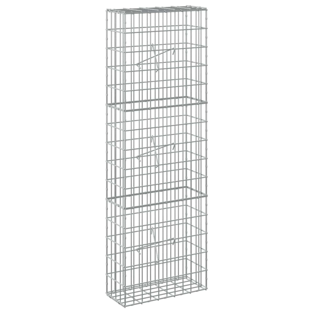 vidaXL Gabion z drutem 5 mm i siatką 5x10 cm 50x20x150 cm