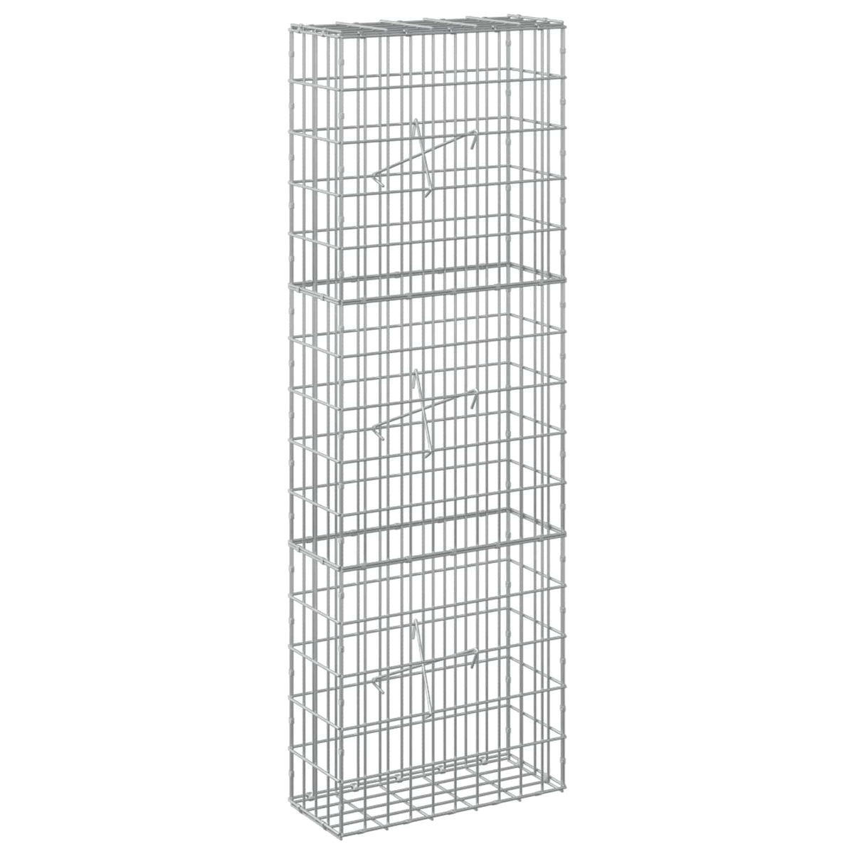 vidaXL Gabion z drutem 5 mm i siatką 5x10 cm 50x20x150 cm