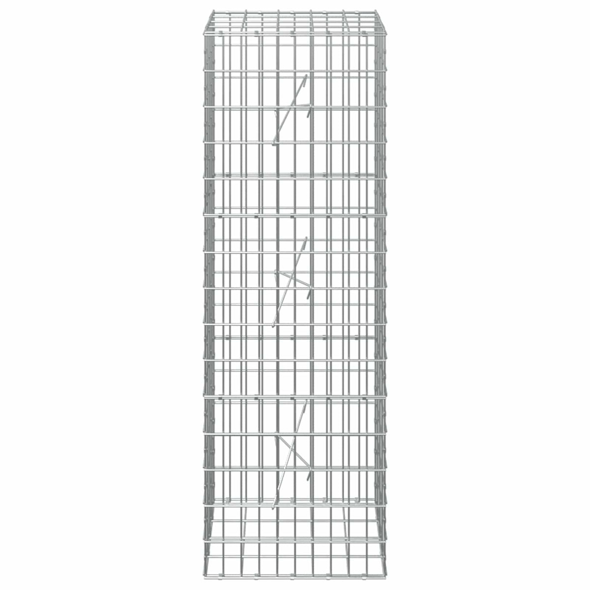 vidaXL Gabion z drutem 5 mm i siatką 5x10 cm 50x20x150 cm