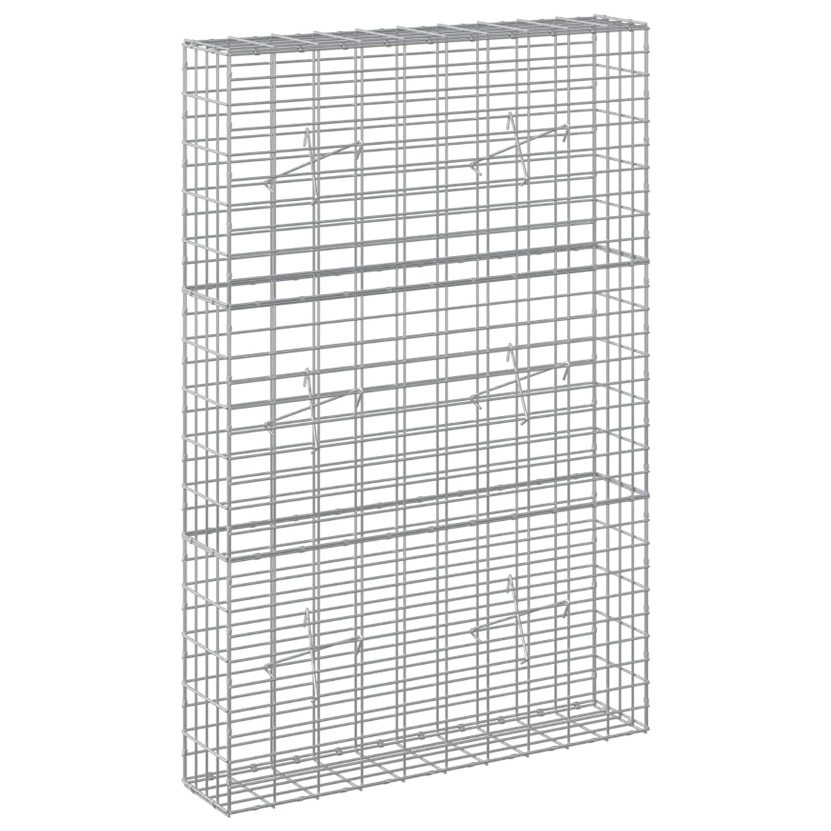 vidaXL Gabion z drutem 5 mm i siatką 5x10 cm 100x20x150 cm