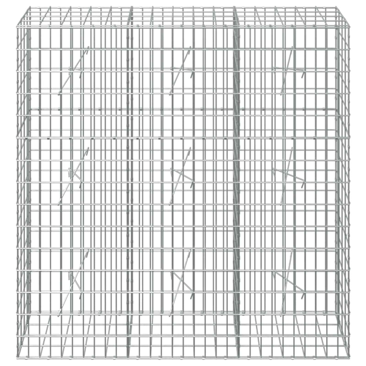 vidaXL Gabion z drutem 5 mm i siatką 5x10 cm 150x20x150 cm