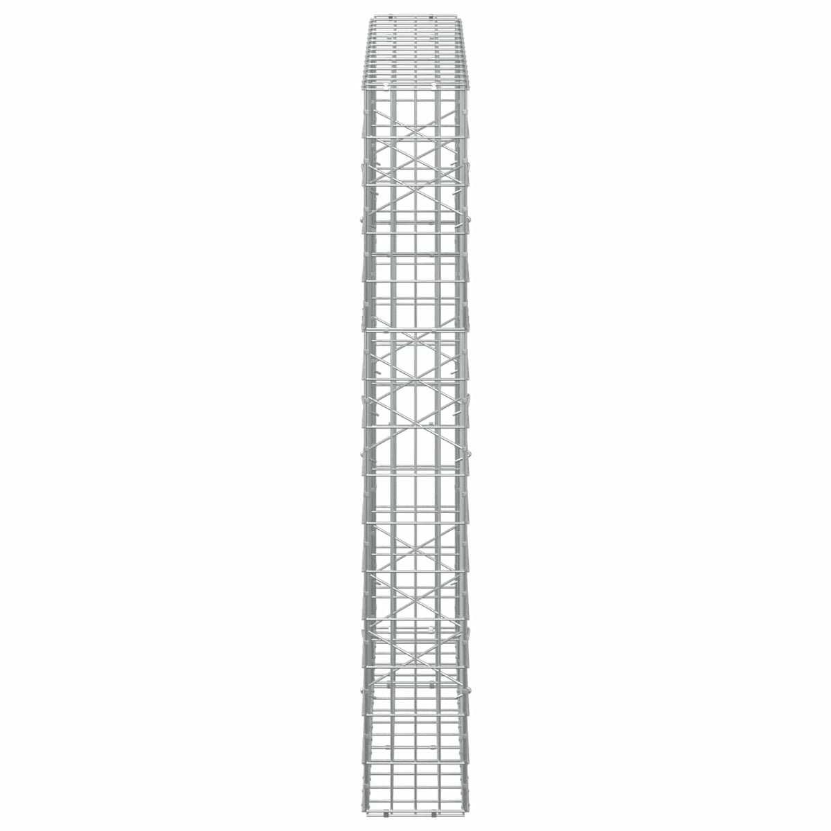 vidaXL Gabion z drutem 5 mm i siatką 5x10 cm 150x20x150 cm