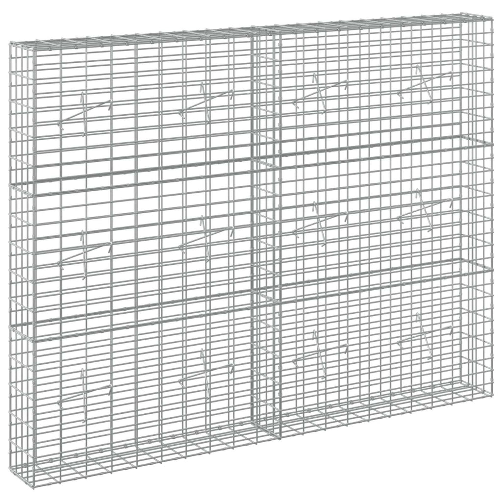 vidaXL Gabion z drutem 5 mm i siatką 5x10 cm 200x20x150 cm