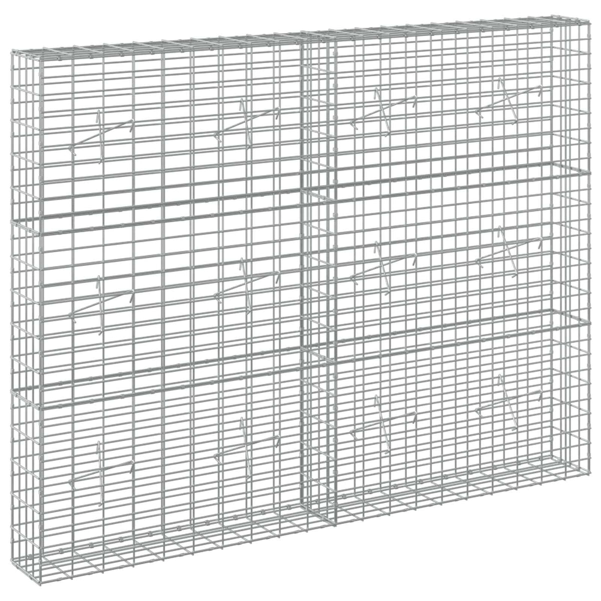 vidaXL Gabion z drutem 5 mm i siatką 5x10 cm 200x20x150 cm