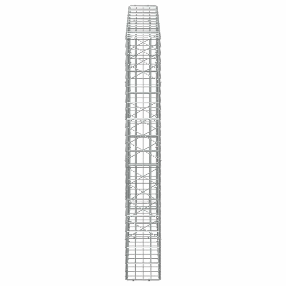 vidaXL Gabion z drutem 5 mm i siatką 5x10 cm 200x20x150 cm